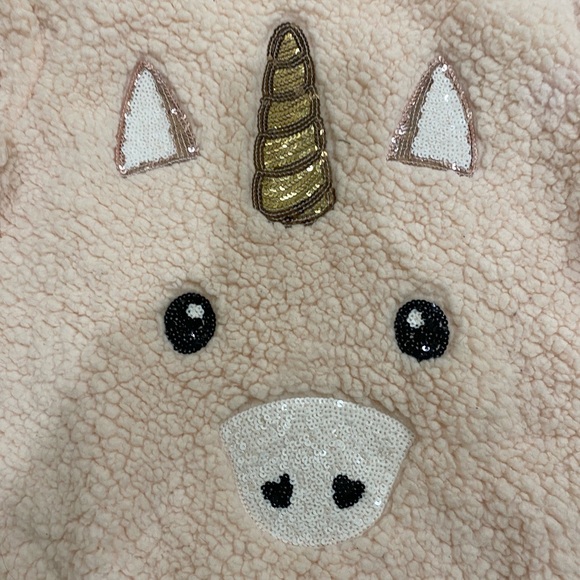 Girls fluffy Unicorn Sweater Jeggings outfit size 14 - Picture 6 of 6